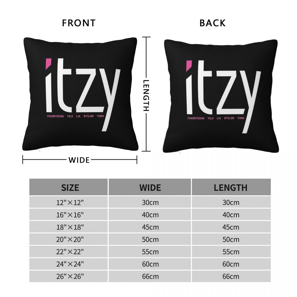 Itzy Band Dalla Dalla Square P - Home Decor Dallas 评论和价格