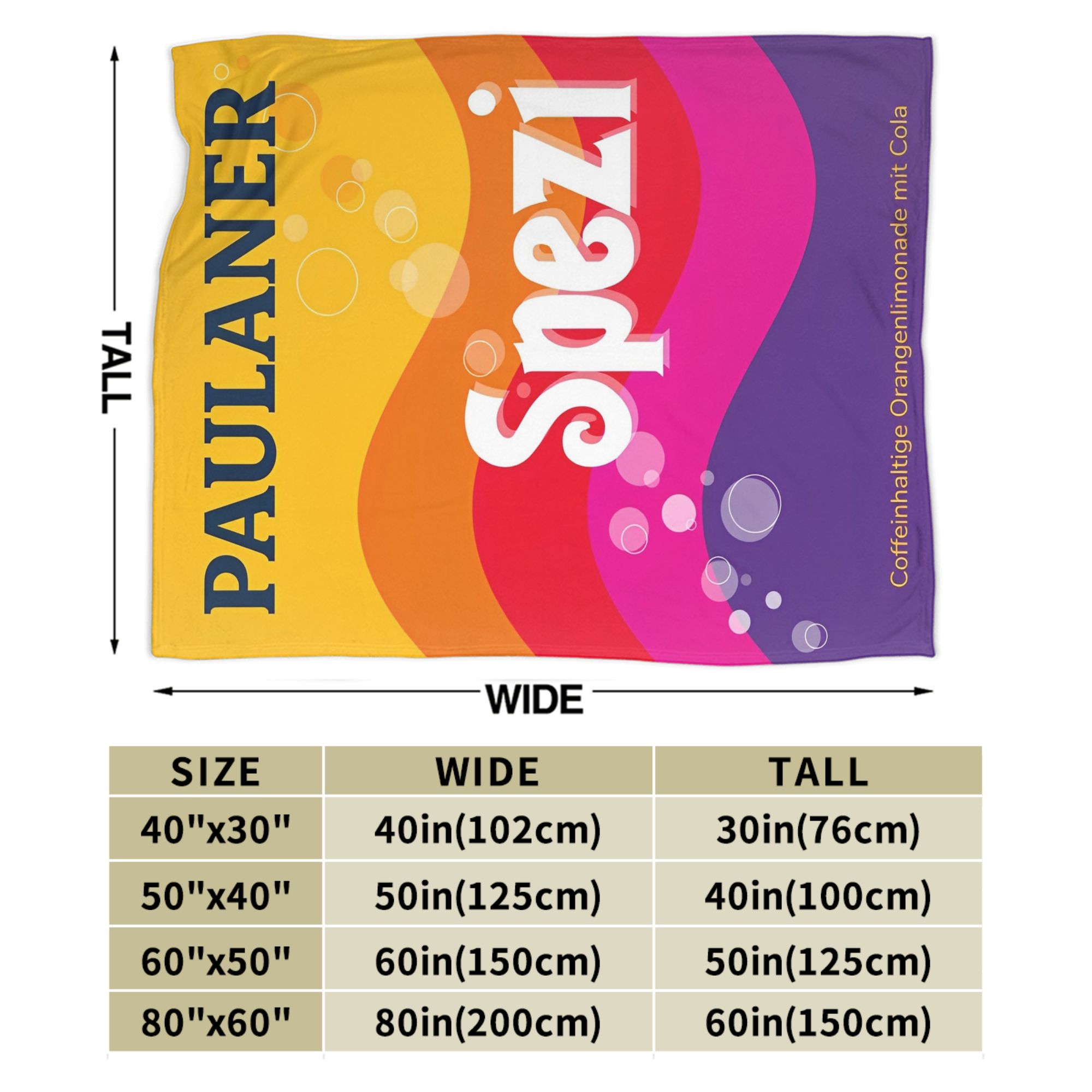 Paulaner Spezi Blankets German - Germany Home Decor 评论和价格