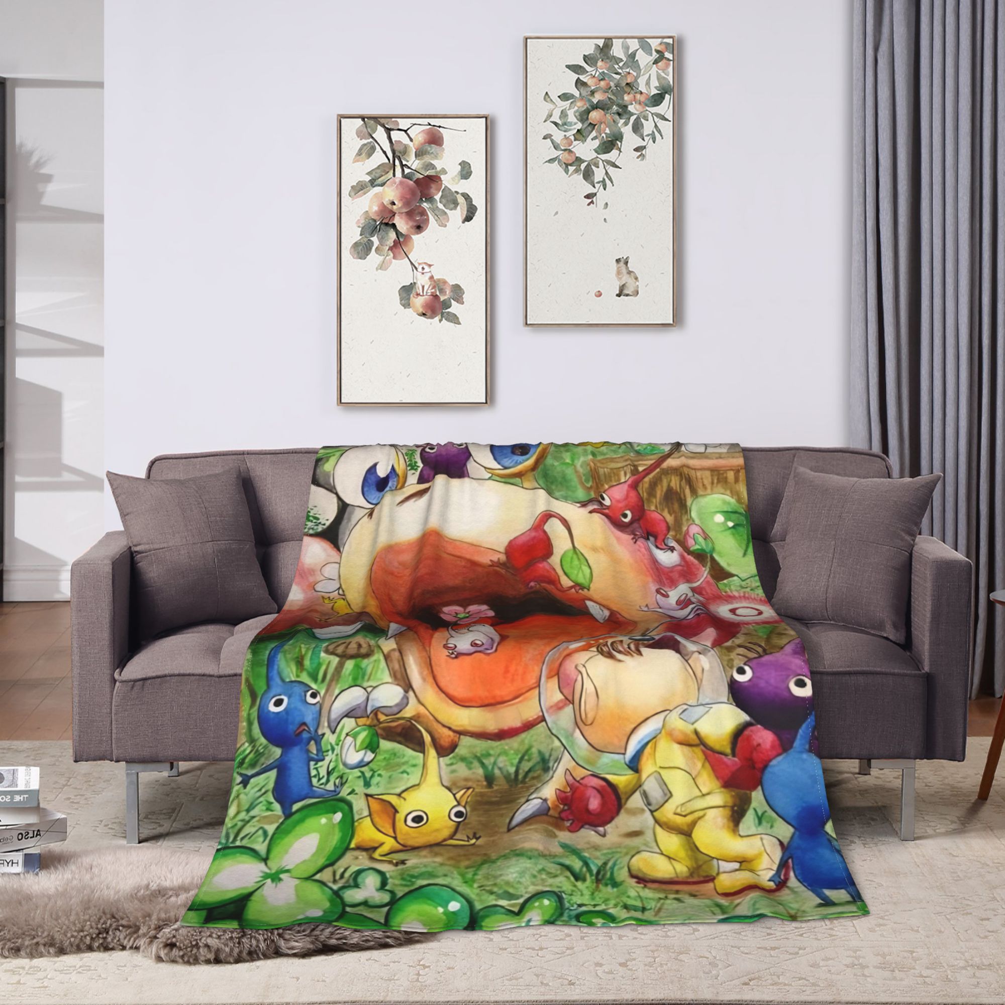 Pikmin Game Blanket  Warm Nove - Home Decor Fallout 4 评论和价格