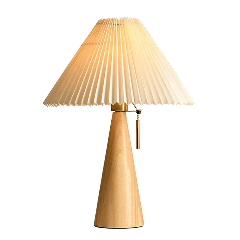 Retro Pleated Table Lamp Nordi - Home Decor Lighting 评论和价格