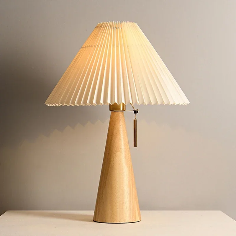 Retro Pleated Table Lamp Nordi - Home Decor Lighting 评论和价格