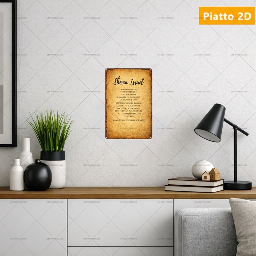 CIFBUY  Hebrew Scripture Alumi - Home Decor Living Room 评论和价格