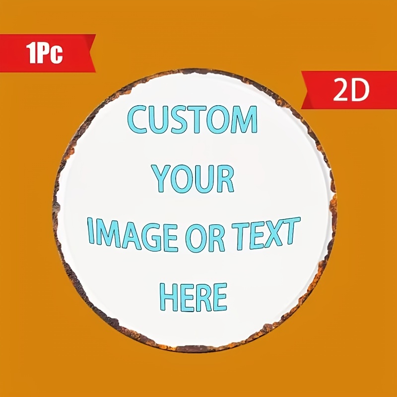 Custom Round Metal Tin Sign, P - Home Decor Free Images 评论和价格