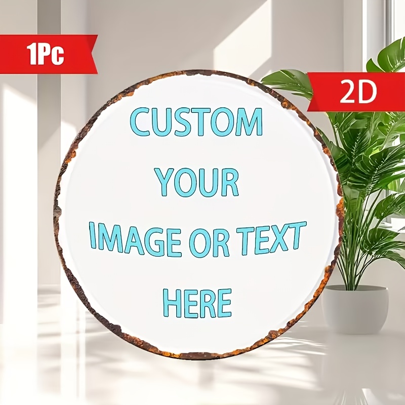 Custom Round Metal Tin Sign, P - Home Decor Free Images 评论和价格